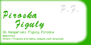 piroska figuly business card